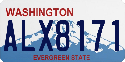 WA license plate ALX8171