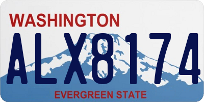 WA license plate ALX8174