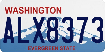 WA license plate ALX8373
