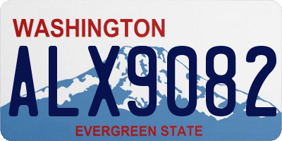 WA license plate ALX9082
