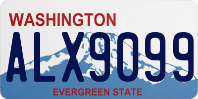 WA license plate ALX9099