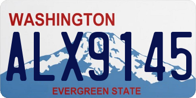 WA license plate ALX9145