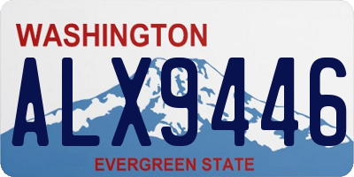 WA license plate ALX9446