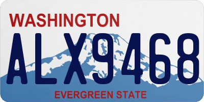 WA license plate ALX9468
