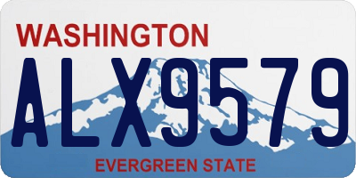 WA license plate ALX9579