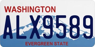 WA license plate ALX9589