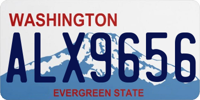 WA license plate ALX9656