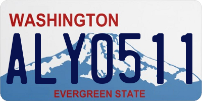 WA license plate ALY0511