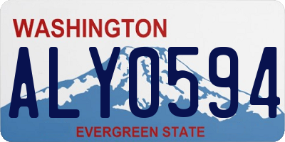 WA license plate ALY0594