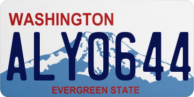 WA license plate ALY0644
