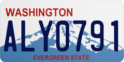 WA license plate ALY0791