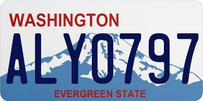 WA license plate ALY0797