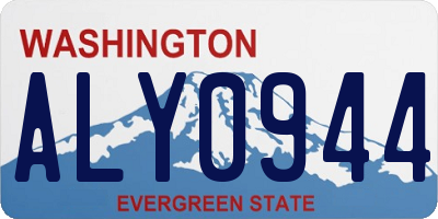WA license plate ALY0944