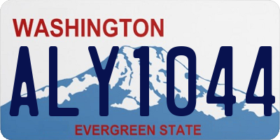 WA license plate ALY1044