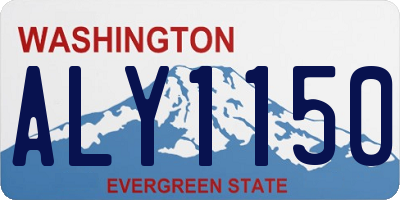 WA license plate ALY1150