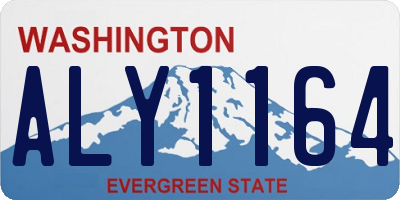 WA license plate ALY1164