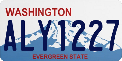 WA license plate ALY1227