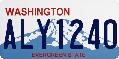 WA license plate ALY1240