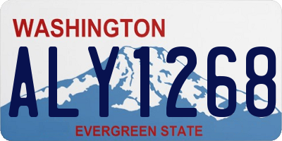 WA license plate ALY1268