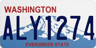 WA license plate ALY1274