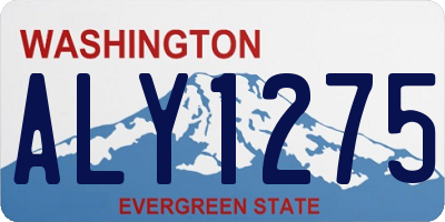 WA license plate ALY1275
