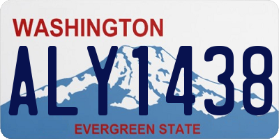 WA license plate ALY1438