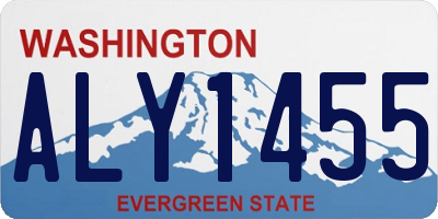 WA license plate ALY1455