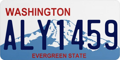 WA license plate ALY1459