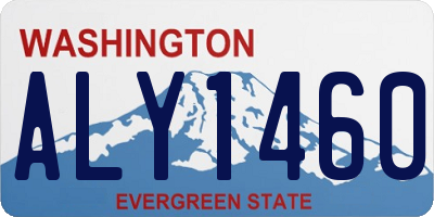 WA license plate ALY1460