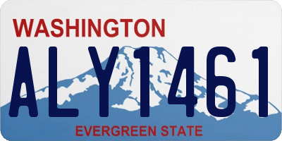 WA license plate ALY1461