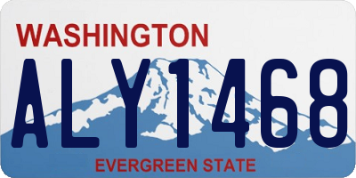 WA license plate ALY1468