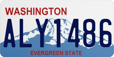 WA license plate ALY1486