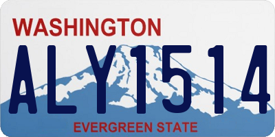 WA license plate ALY1514