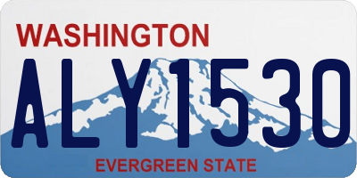 WA license plate ALY1530