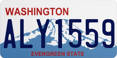 WA license plate ALY1559
