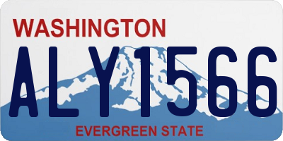 WA license plate ALY1566