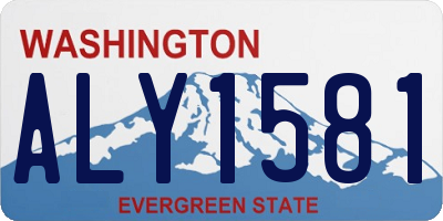 WA license plate ALY1581