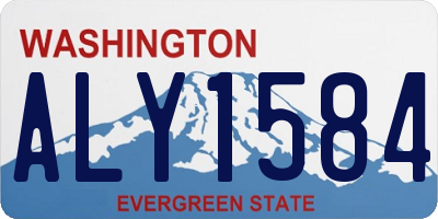 WA license plate ALY1584