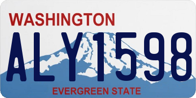 WA license plate ALY1598
