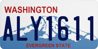 WA license plate ALY1611