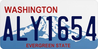 WA license plate ALY1654