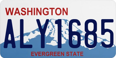WA license plate ALY1685