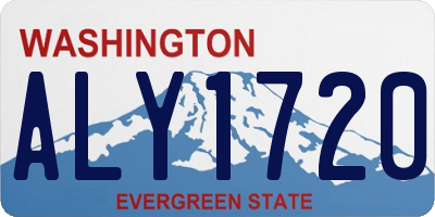 WA license plate ALY1720