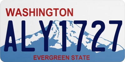 WA license plate ALY1727