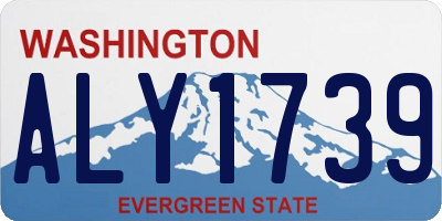 WA license plate ALY1739