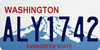 WA license plate ALY1742