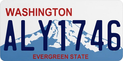 WA license plate ALY1746