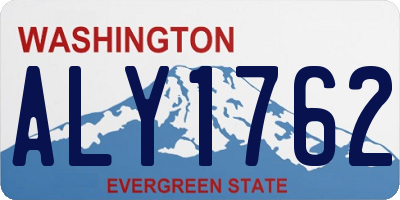 WA license plate ALY1762