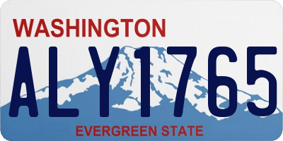 WA license plate ALY1765