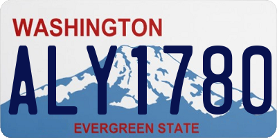 WA license plate ALY1780